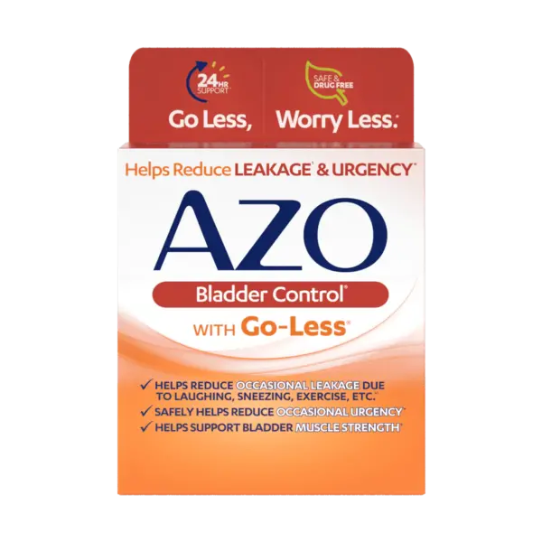 AZO Bladder Control with Go-Less product packaging