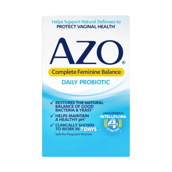 AZO Complete Feminine Balance product packaging