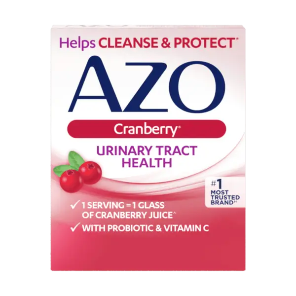 AZO Cranberry caplets product packaging