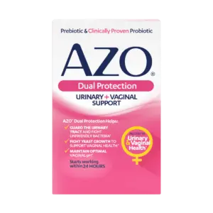 AZO Dual Protection product packaging