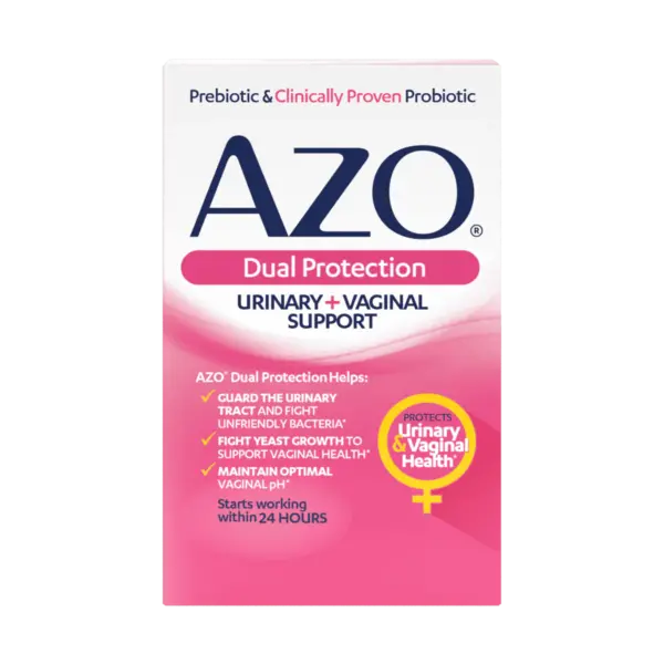 AZO Dual Protection product packaging